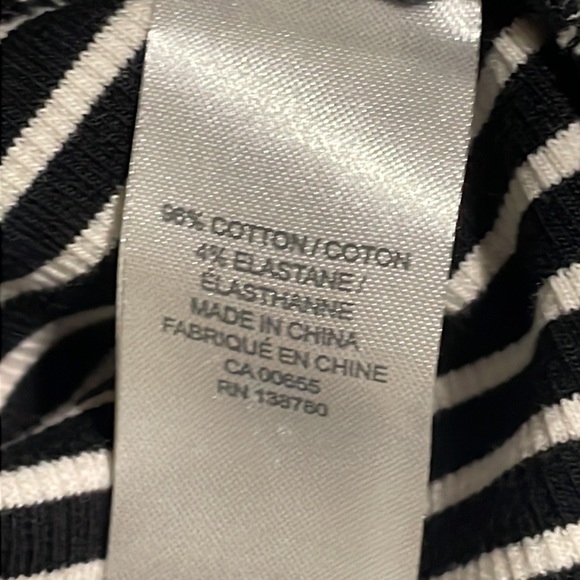 RW&Co black and white striped tank top - Picture 7 of 7